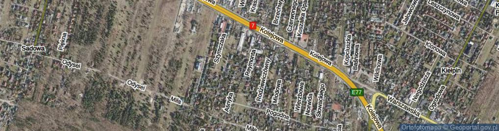 Zdjęcie satelitarne Reymonta Władysława ul.